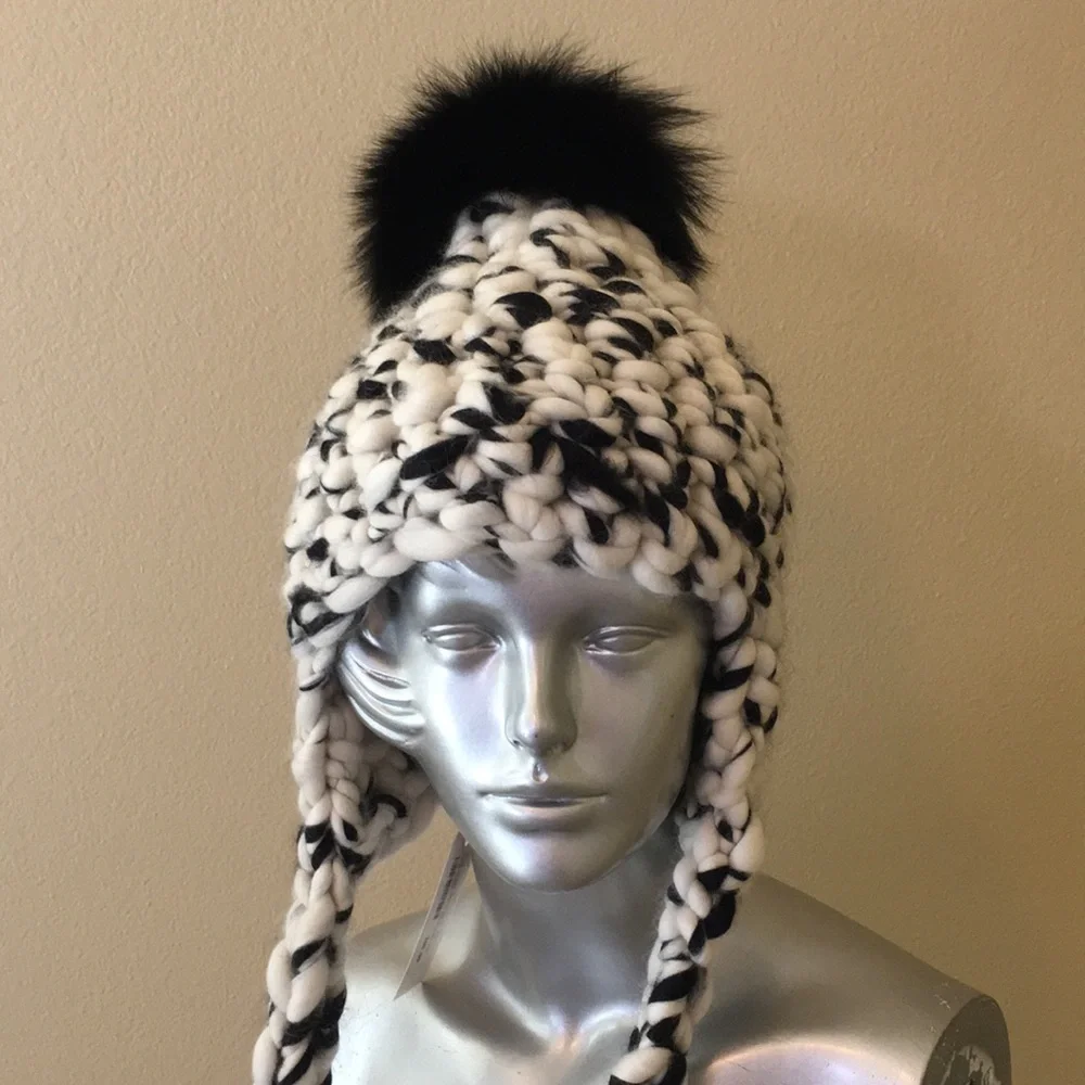 Mischa Lampert Nolita Hat White/Black Blend